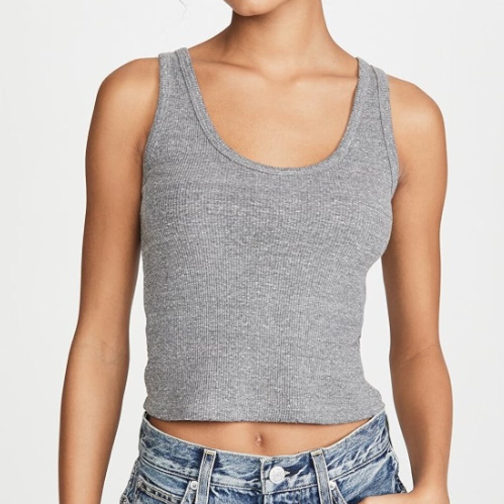 AMO Crop Rib Tank Top XS